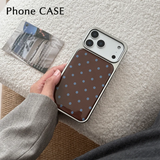 Korean Style Ripple Point Retro Anti-Drop Phone Case for iPhone
