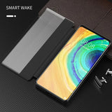 Leather Flip Window Shockproof Case for Samsung