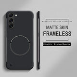 Ultra Thin Hard PC Magnetic Frameless Phone Case For Samsung