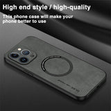 Magnetic Luxury Leather Case For iPhone