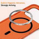 Luxury Plaid Texture Metal Lens Case for iPhone
