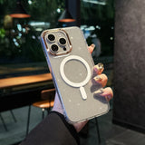 Luxury Plating Glitter Magnetic Phone Case For iPhone