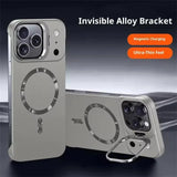 Lens Holder Frameless Ultra Thin Magnetic Case For iPhone