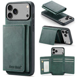 Wallet Cards Slot Magnetic Leather Case for iPhone