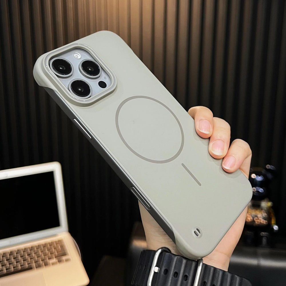Ultra Slim Frameless Magnetic Csae For iPhone