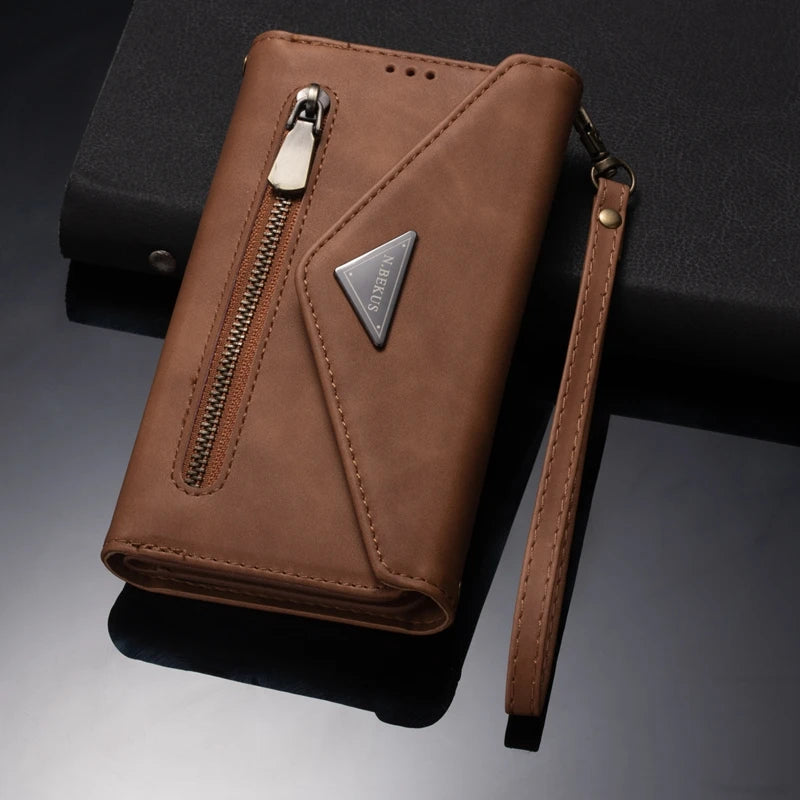 Wallet Multi Function Leather Case For iPhone