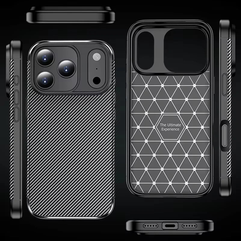 Carbon Fiber Pattern Anti-Fall Case for iPhone
