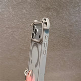 Crossbody Lanyard Magnetic Shockproof Clear Case For iPhone