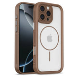 Cooling Frame Magnetic Clear Phone Case For iPhone