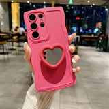 Cute Love Heart Mirror Wave Case for Samsung