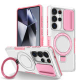 Armor Car Holder Magnetic Wireless Charging Case For Samsung