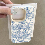 Creative Sketch Landscape Painting Shockproof Soft Phone Case for iPhone