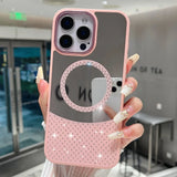 Glitter Diamond Magnetic Mirror Case For iPhone