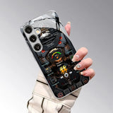 Electroplated tempered glass Creative Pattern phone case for Samsung