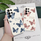 Butterfly Liquid Silicone Case for Samsung