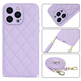 Crossbody Shoulder Strap Leather Phone Case For iPhone