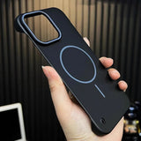 Ultra Slim Frameless Magnetic Csae For iPhone