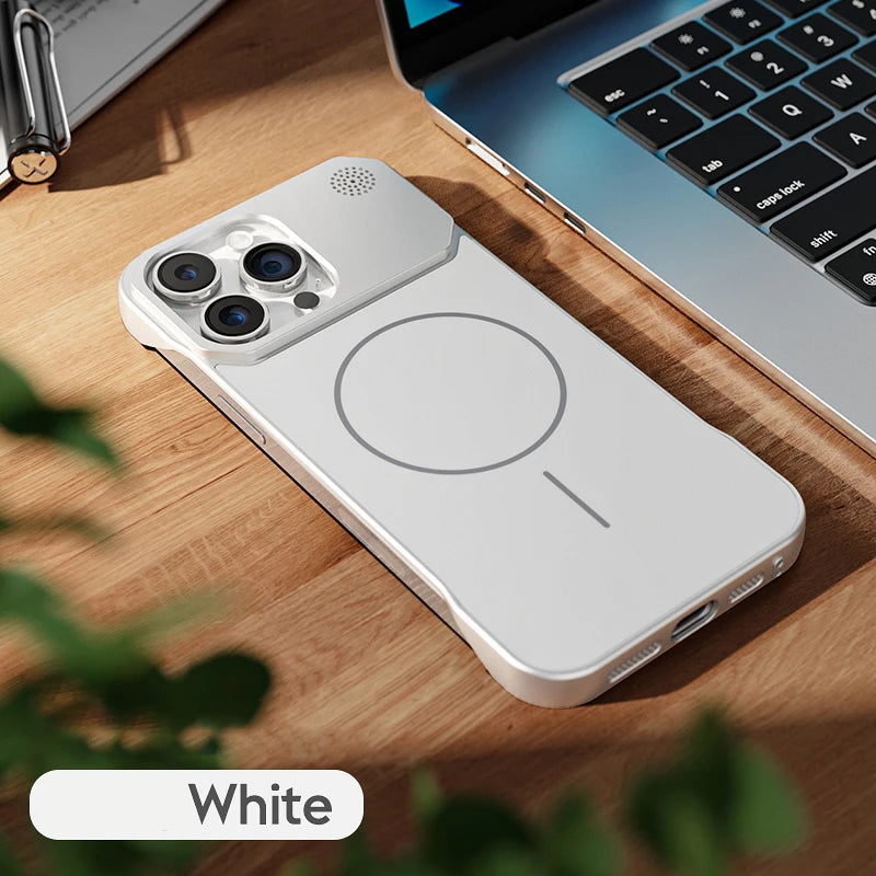 Magnetic Luxury Solid Color Aromatherapy Phone Case For iPhone