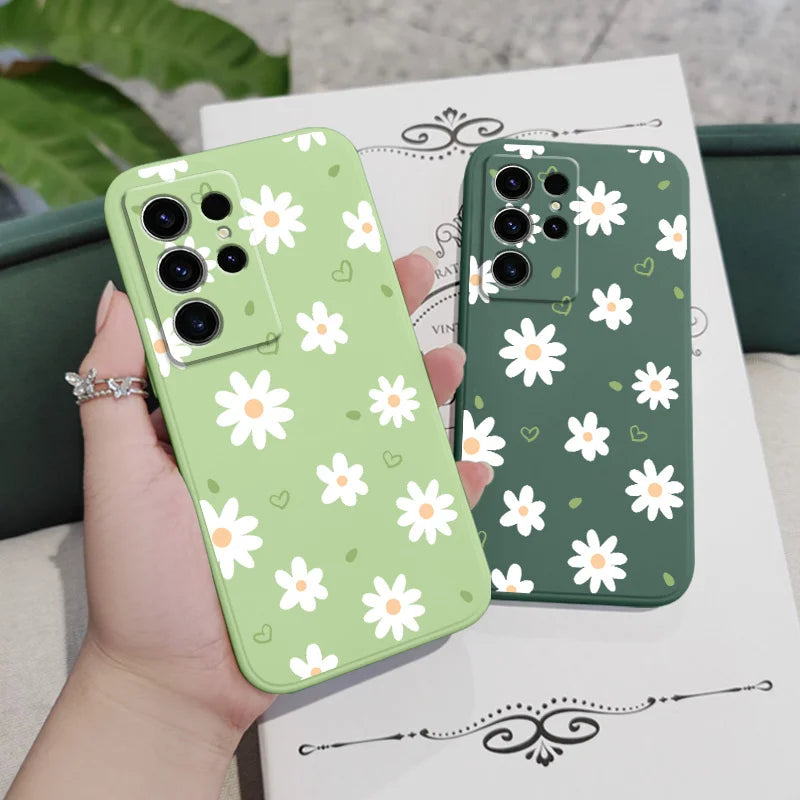 Flower Silicone Phone Case For Samsung