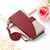 Leather Card Wallet Flip Case for Samsung