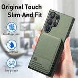 RFID-blocking Wallet with Card Holder Phone Case for Samsung