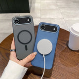 Slim Matte Clear PC Translucent Magnetic Magsafe Case for iPhone