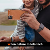 Magnetic RFID Blocking Wallet Leather Case for iPhone