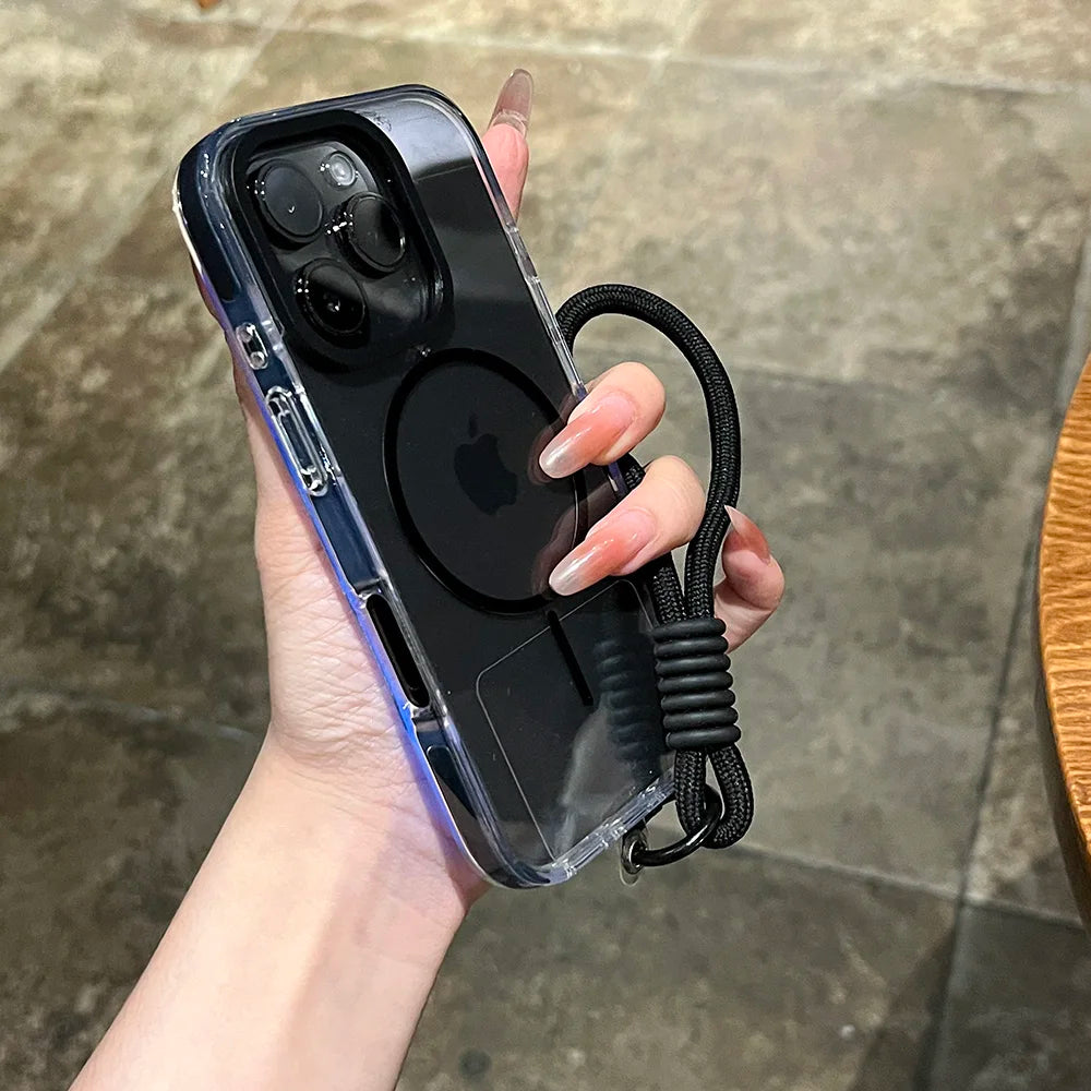 Luxury Clear Soft Magnetic Wireless Charge Case for iPhone