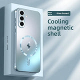 Gradient Color Magnetic Heat Dissipation Shockproof Case For Samsung