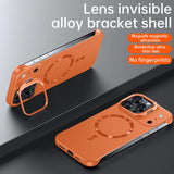 Lens Holder Frameless Ultra Thin Magnetic Case For iPhone