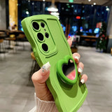 Cute Love Heart Mirror Wave Case for Samsung