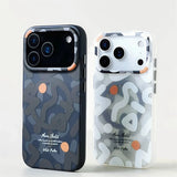Geometric Graffiti Magnetic Hard Shockproof Phone Case for iPhone