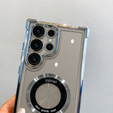 Luxury Plating Magnetic Wireless Charge Case for Samsung