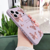 Butterflies Liquid Silicone Case for iPhone
