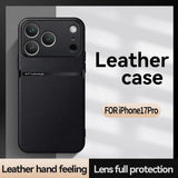 Luxury Leather Magnetic Shockproof Case For iPhone