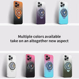 Magnetic Gradient Color Folding Holder Case For iPhone