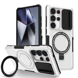 Armor Car Holder Magnetic Wireless Charging Case For Samsung