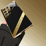 Electroplated tempered glass Artistic phone case for Samsung