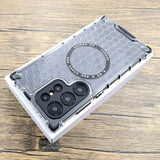 Shockproof Armor Honeycomb Texture Magnetic Case For Samsung
