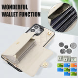 Luxury Crossbody Wallet Leather Cards Holder Shockproof Case For Samsung