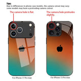 Fashion Gradient Apple Pattern Case for iPhone