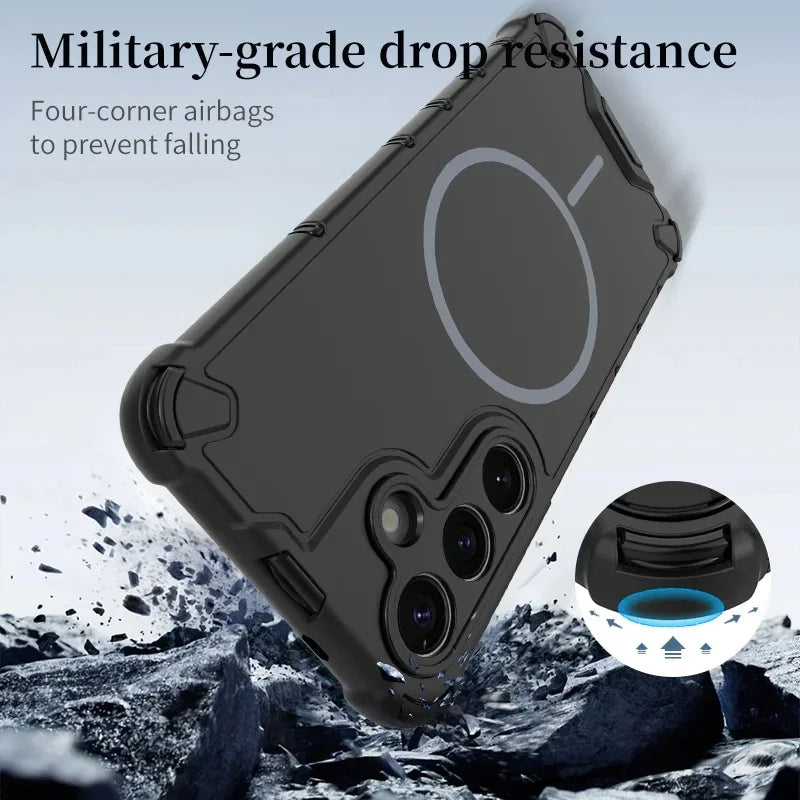 Luxury Frame Shockproof Strong Magnetic Case for Samsung