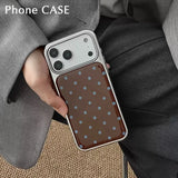 Korean Style Ripple Point Retro Anti-Drop Phone Case for iPhone