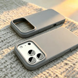 Premium Solid Color Liquid Silicone Shockproof Case for iPhone
