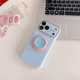 Candy Jelly Stand Magnetic Shockproof Case For iPhone