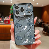 Whale Patterned Magnetic Shockproof Lens Protect Phone Case For iPhone