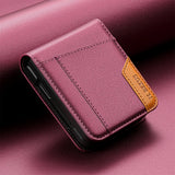 Leather Wallet Phone Case for Samsung Z Flip