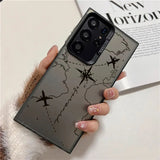 Travel-Inspired Airplane Route Phone Case For Samsung