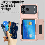 Card Holder Shockproof Case For iPhone