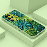 Monstera Deliciosa Leaf Pattern Phone Case For Samsung